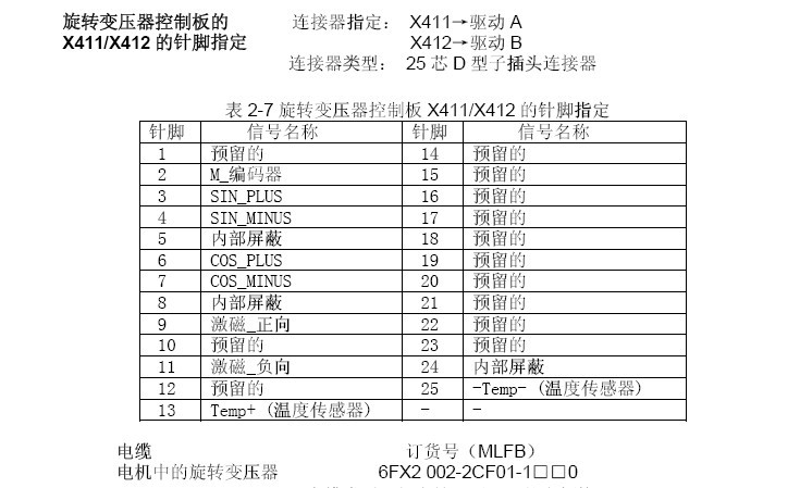 611u旋变与第三方电机接线