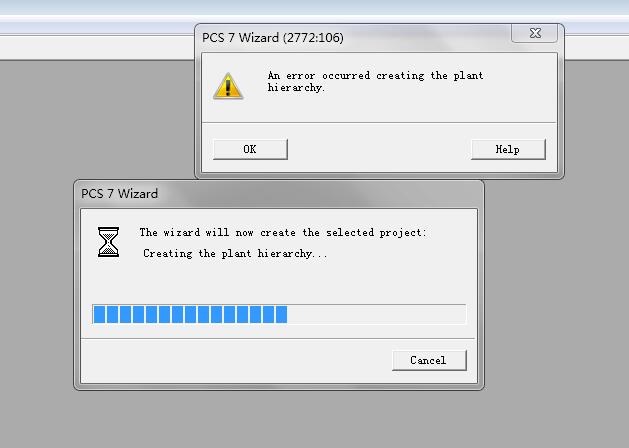PCS7 V 8.0用新建项目向导，出现这个对话框，怎么破？？