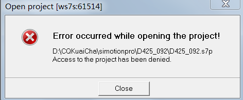 simotion项目程序无法打开