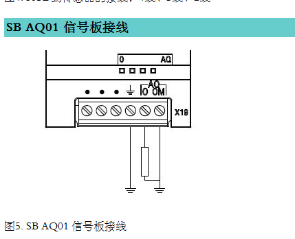 200smart的SB AQ01的指示、接线及输出范围