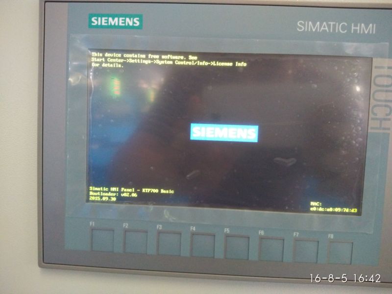 西门子KTP700屏，进不了界面。