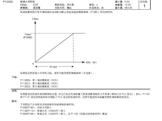 MM440与300DP通讯控制字及斜坡时间问题