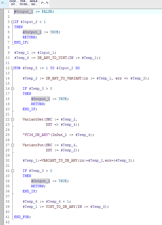 DB_Any 作为形参，如何在程序内访问DB块里面的内容