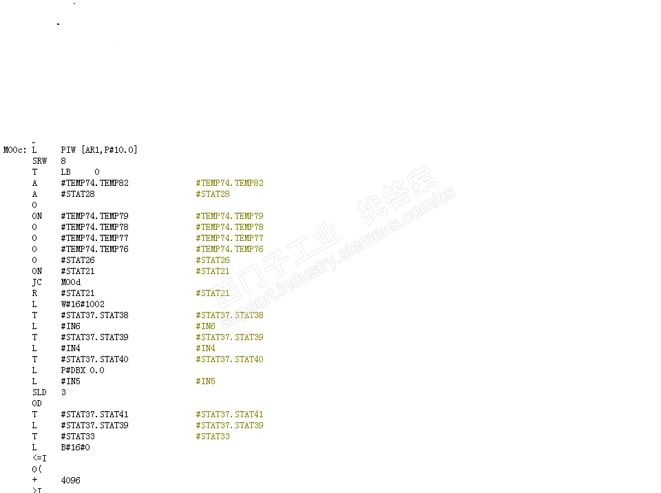 关于S7-317F程序的指针和模拟输入问题