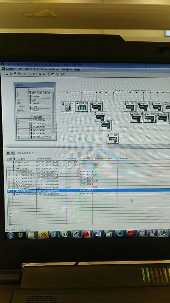 S7300程序中找不到ET200S分站中的点号