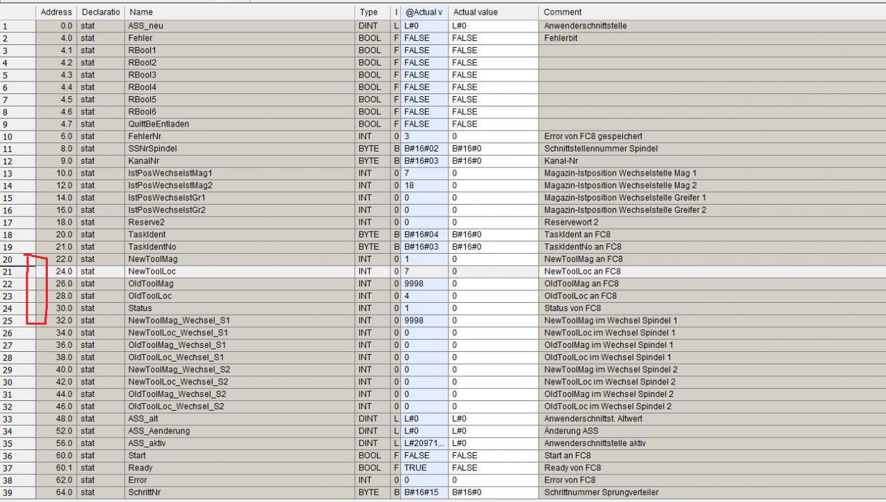 840Dsl系统，刀具库和DB8.DBX45.0的问题？