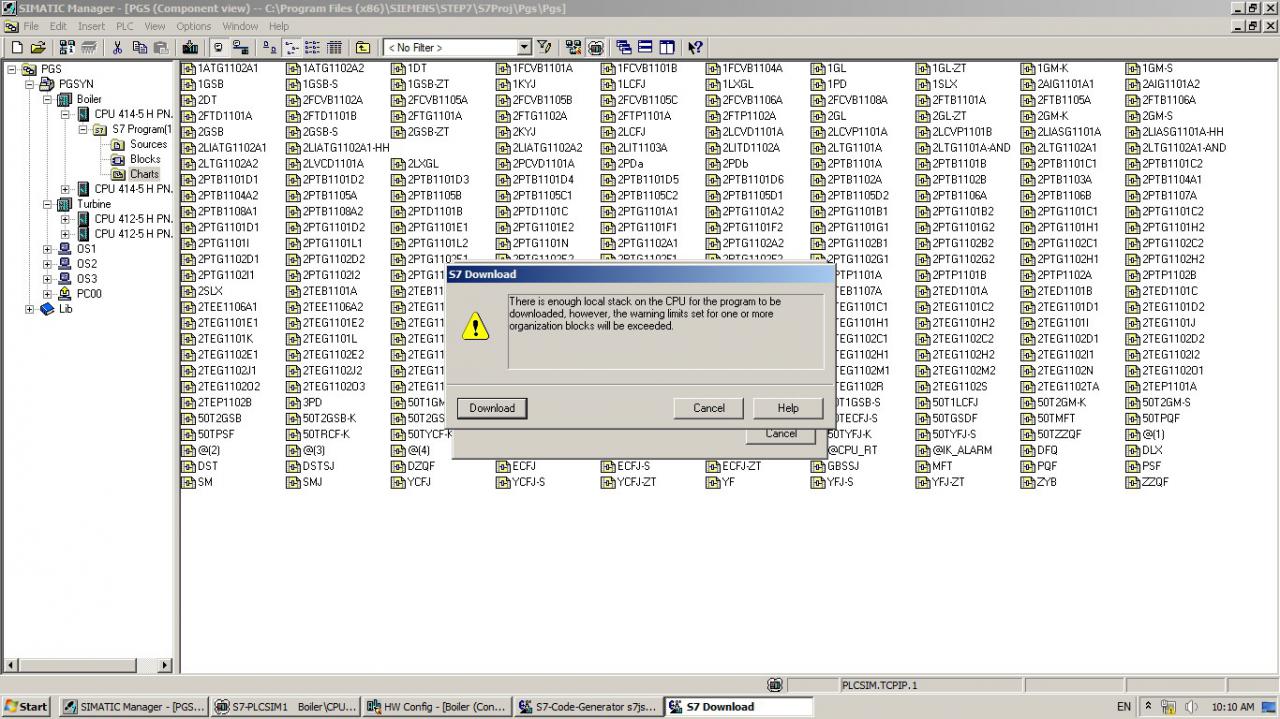 pcs7 OB32的local data需要1028，在硬件组态memory中将默认的1024改为1028，下载时仍然出提示