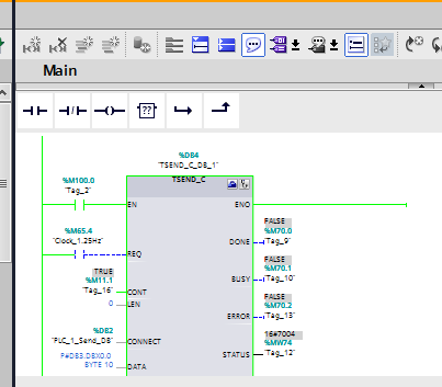 S7-1200 TCP 开放式通讯 TSEND_C 问题请教