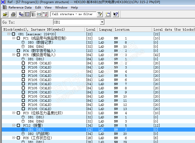 博途V13 参考数据显示功能