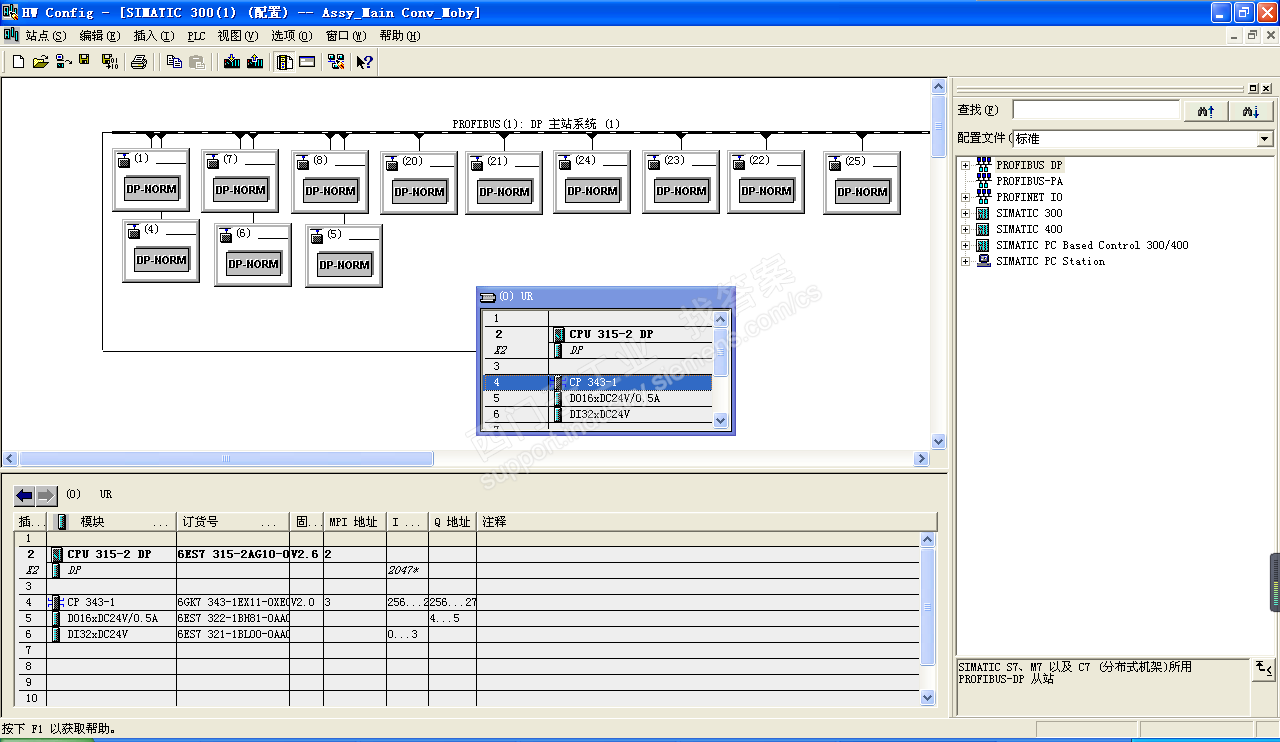 ASM470、CP343-1 、DP/DP OUPLER 方面的一些问题。