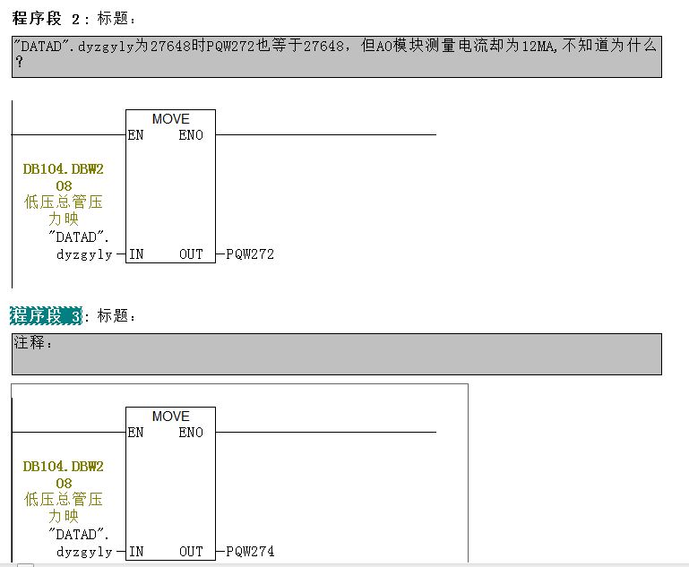 332-5HF00模块，为什么给定为27648时输出却是12mA?