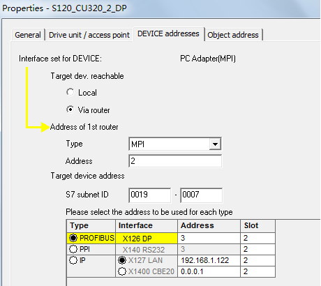 S120可以通过PLC路由功能用MPI电缆调试吗？