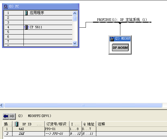 不使用PLC的情况下，PC机通过Profibus-DP与变频器通讯