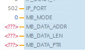 S7-1212 PLC modbus TCP 通信中MB-CLIENT 块设定