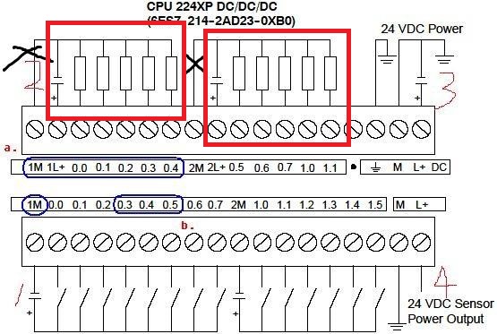 200plc输出端的1M,2M必须连接吗