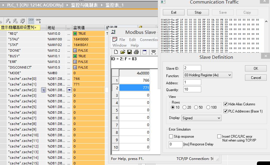 S7-1200 Modbus TCP（MB_CLIENT）通讯问题