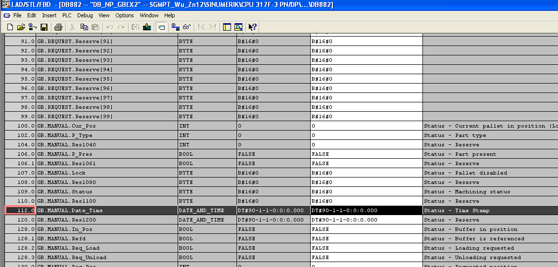 wincc flexible报错:190012 Tag GB_Man_DateTime:conversion error