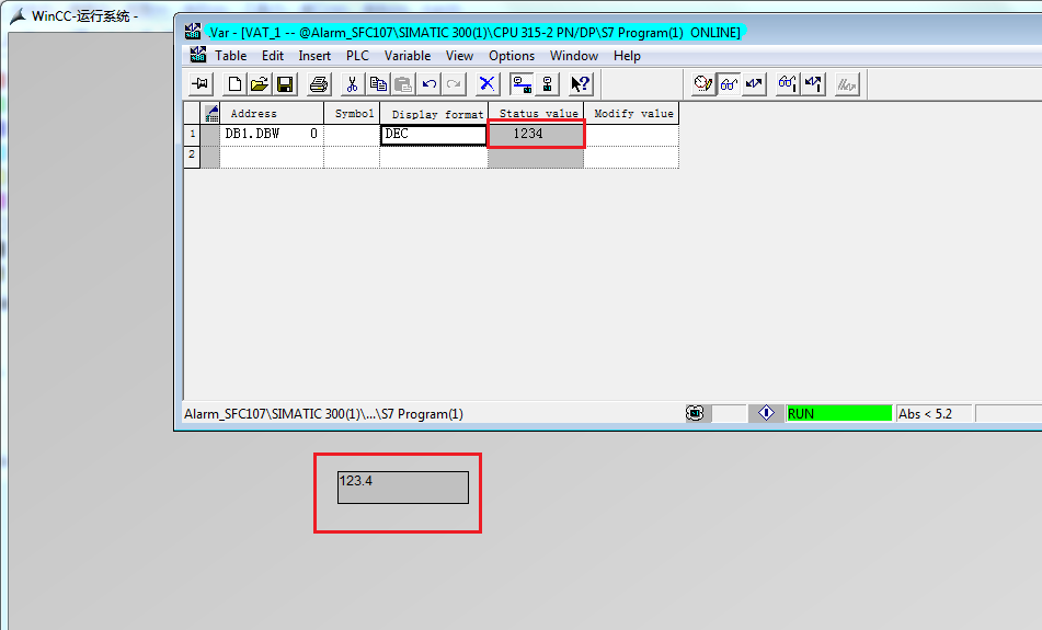 wincc  7.0 DBW整形数据转换显示小数问题