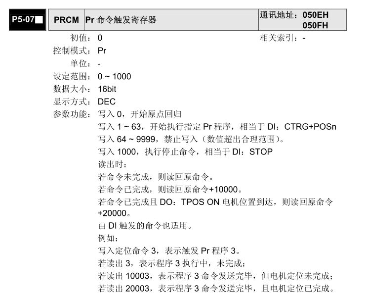 S7200与台达伺服Modbus通讯地址对应关系