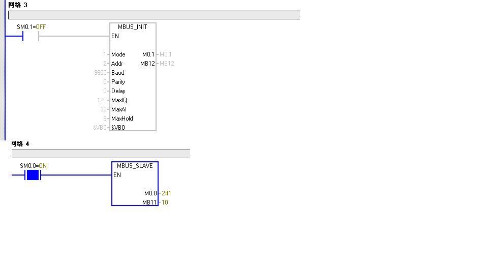 s7-200  modbus rtu  通信