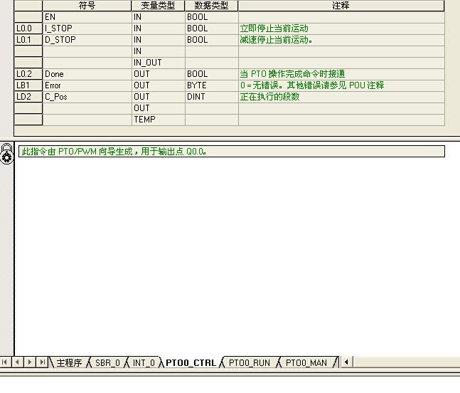 西门子224用位置控制向导发送PTO脉冲控制步进电机