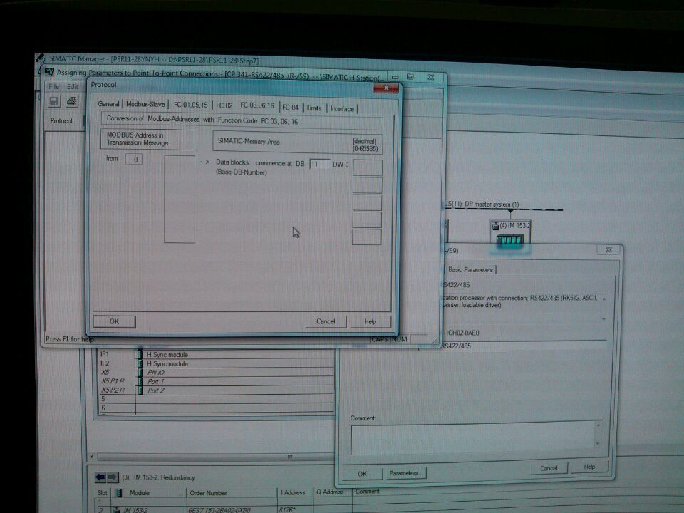 MODBUS CP341 模拟量与DCS的通讯问题