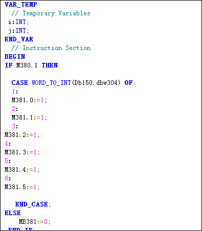 scl中 CASE语句的用法！！