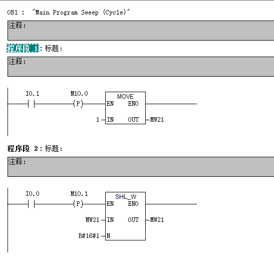 S7-300移位指令的问题