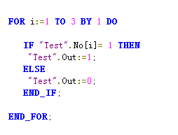 一个SCL For 指令的程序