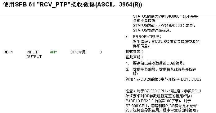 SFB 61 "RCV_PTP"这部分怎么理解啊