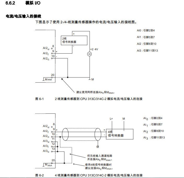 西门子313C这个模块怎么接线？