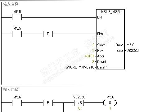 smart200做主站，写MODBUS设备数据时，写不进去