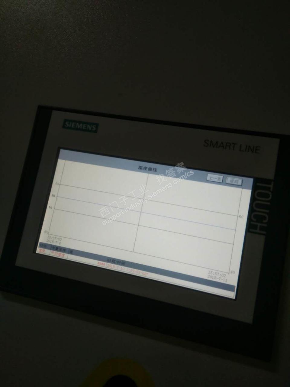 SIMATIC WinCC flexible SMART V3趋势曲线走了一段时间突然消失了。