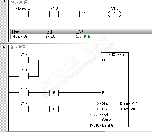 西门子200SMART MODBUS RTU多站轮询问题