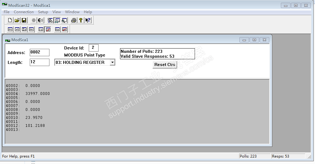 S7-200Smart ST20通过Modbus_rtu无法读取流量计数据