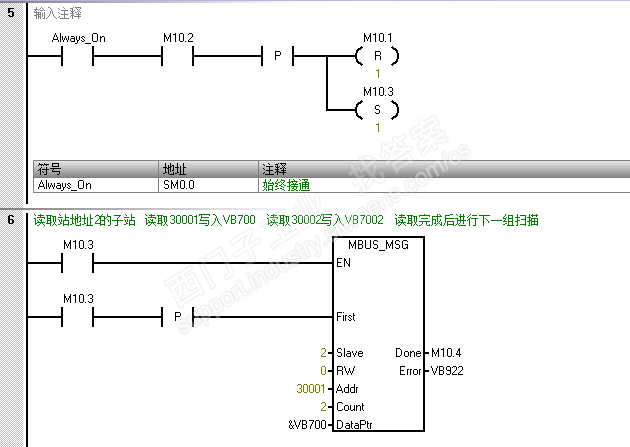 smart200 modbus通讯