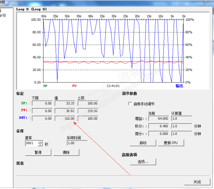 PID自整定模拟输出电压不稳定，变频器频率变化过大，不知道怎么弄。