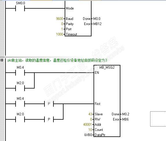 s7-200 smart 通信板SB CM01做主站，modbus rtu读取仪表信息失败