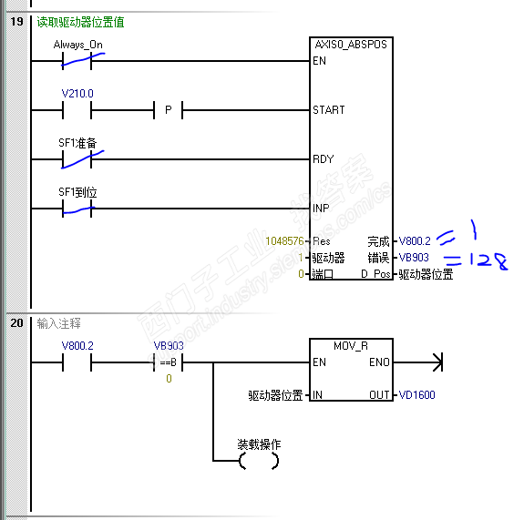 S7-200 SMART PLC 读取1FL6 伺服电机的绝对值编码器数值（新人分不多，见谅！）