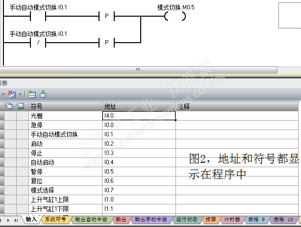 s7-200 smart 中符号表不会更新到程序中