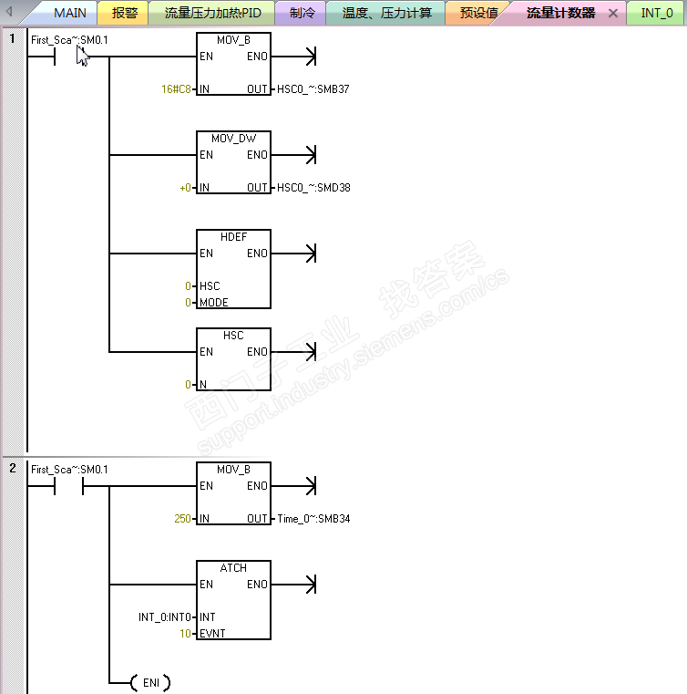 高速计数器中的SMB34和PID中的SMB34冲突