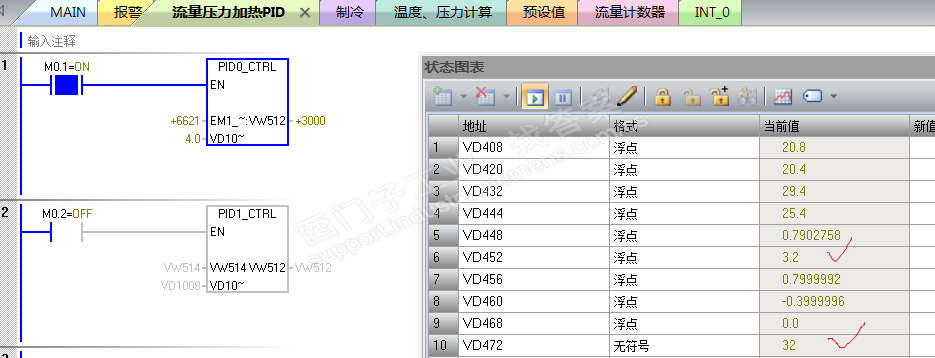 高速计数器中的SMB34和PID中的SMB34冲突