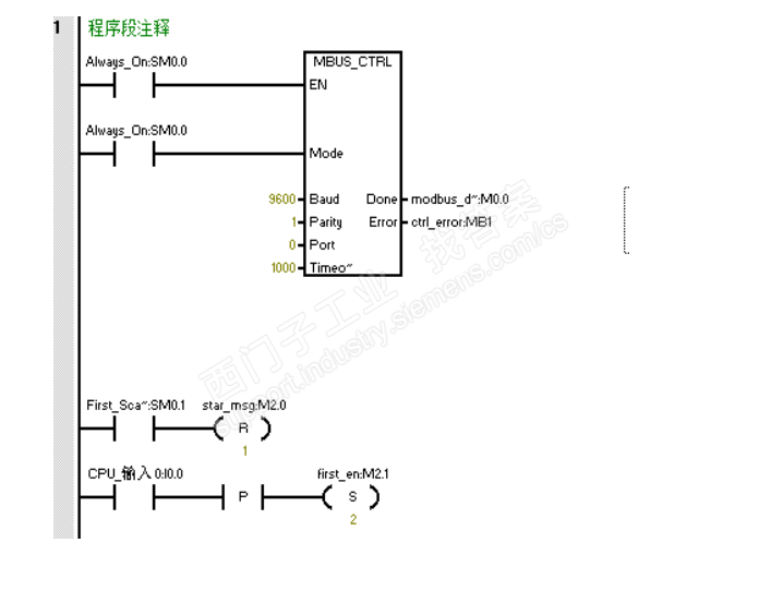 S7-200 SMART Modbus RTU通信读取流量计的数据提示程序段无效和MSG错误6