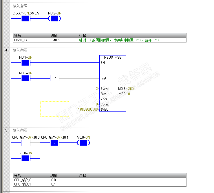 S7-200 smart  modbus rtu 通讯格式问题