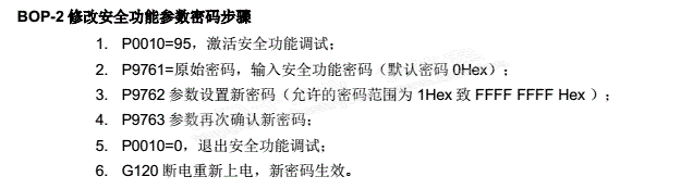 G120变频器密码