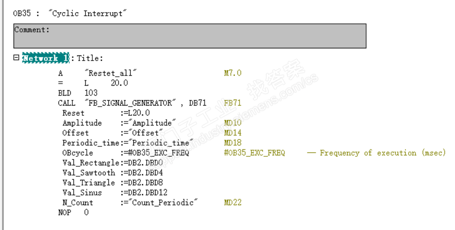 plc300中使用ob35采集和储存数据的一些疑问