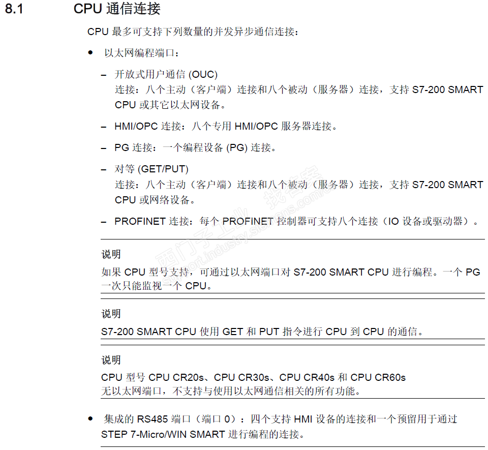 s7-200smart  tcp通讯