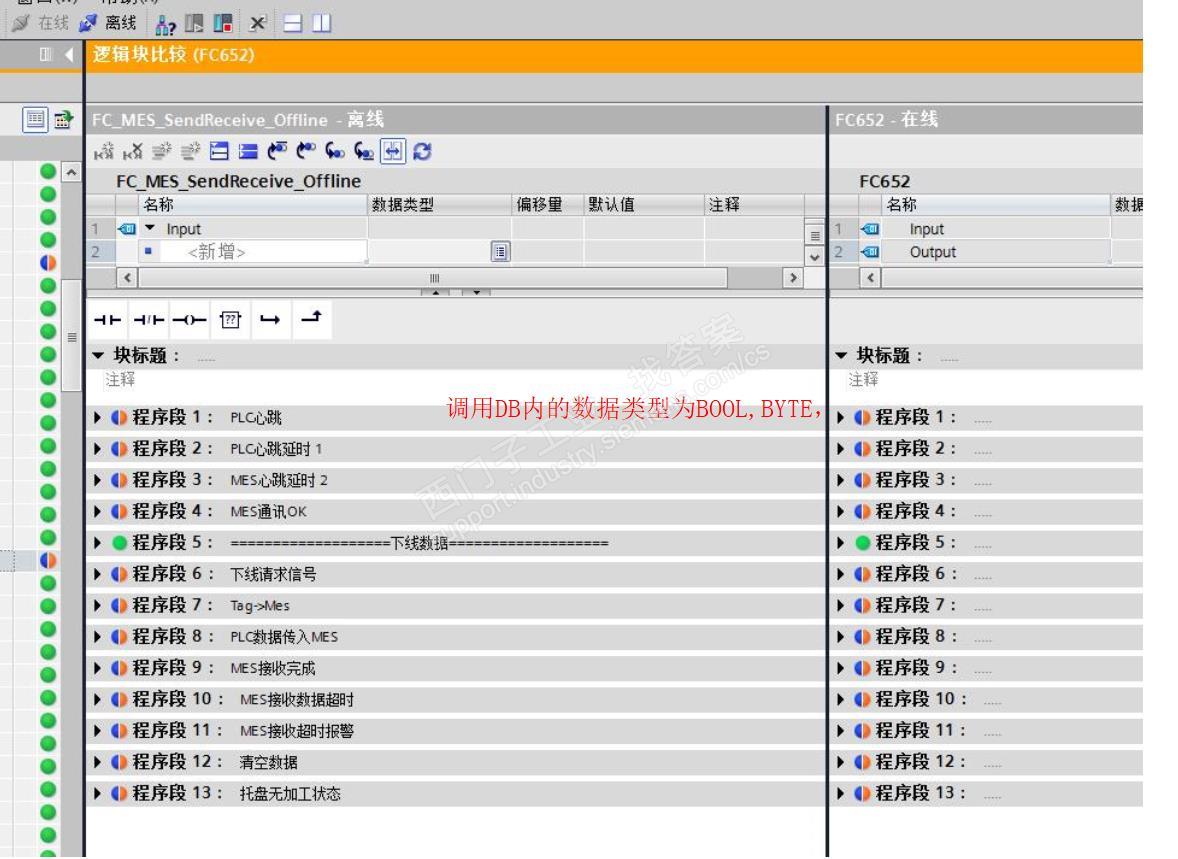 博途V13 SP1  在全局DB块内增加地址下载后，发现调用DB内地址FB、FC出现变化，需要从新下载程序