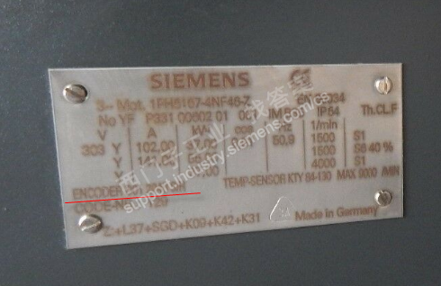 1PH6167-4NF46-Z 主电机编码器的型号是什么？