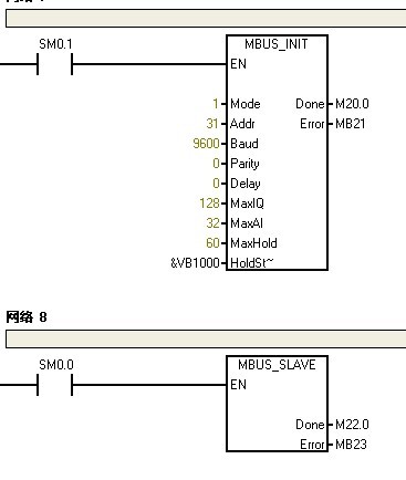S7-200作从站 modbus通讯不成功 求答疑
